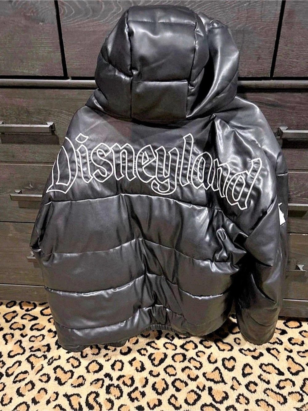 Disney Puffer Jacket Adult XL Black Like New